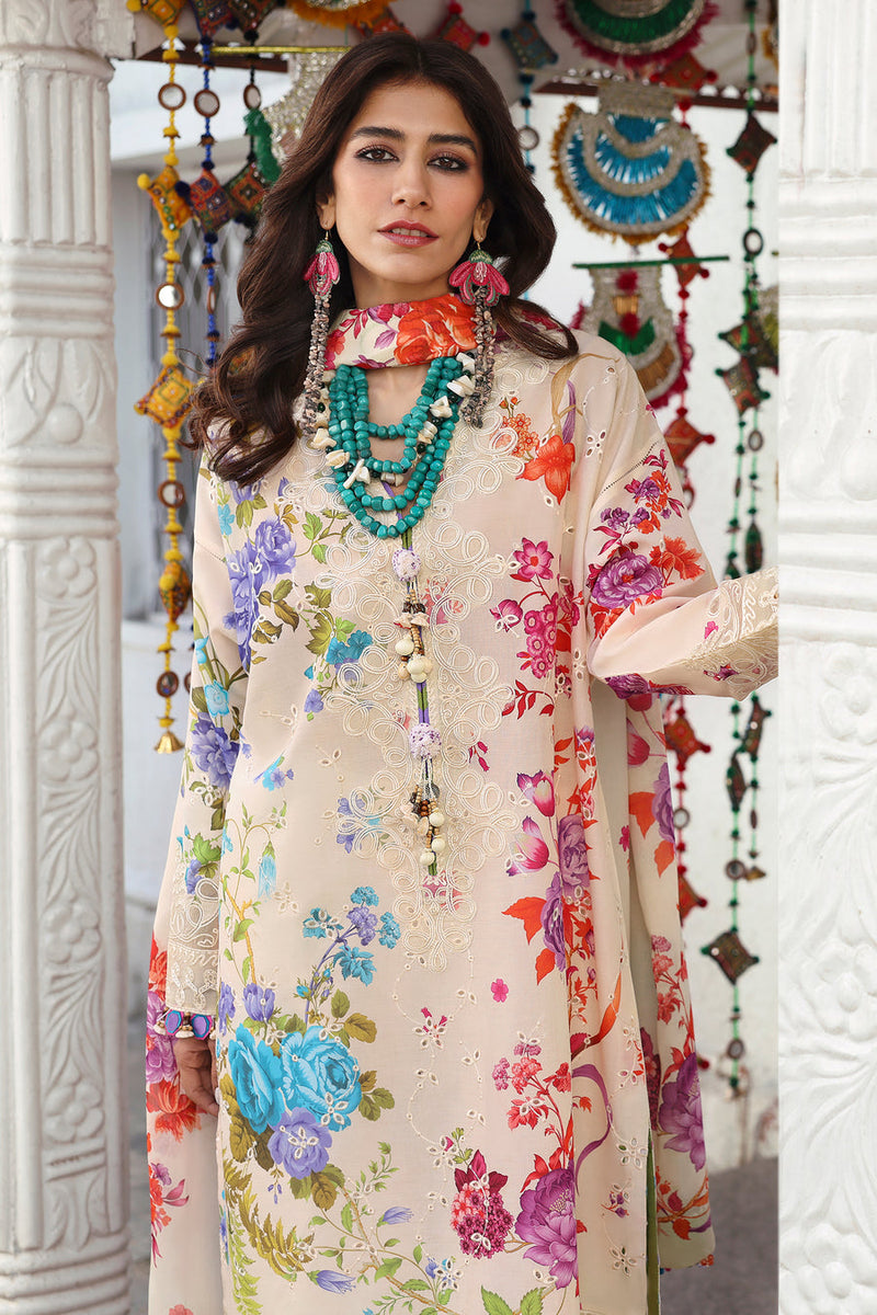 Alya (ZL25-07 B) - Neelum Unstitched Lawn`25 - Zaha