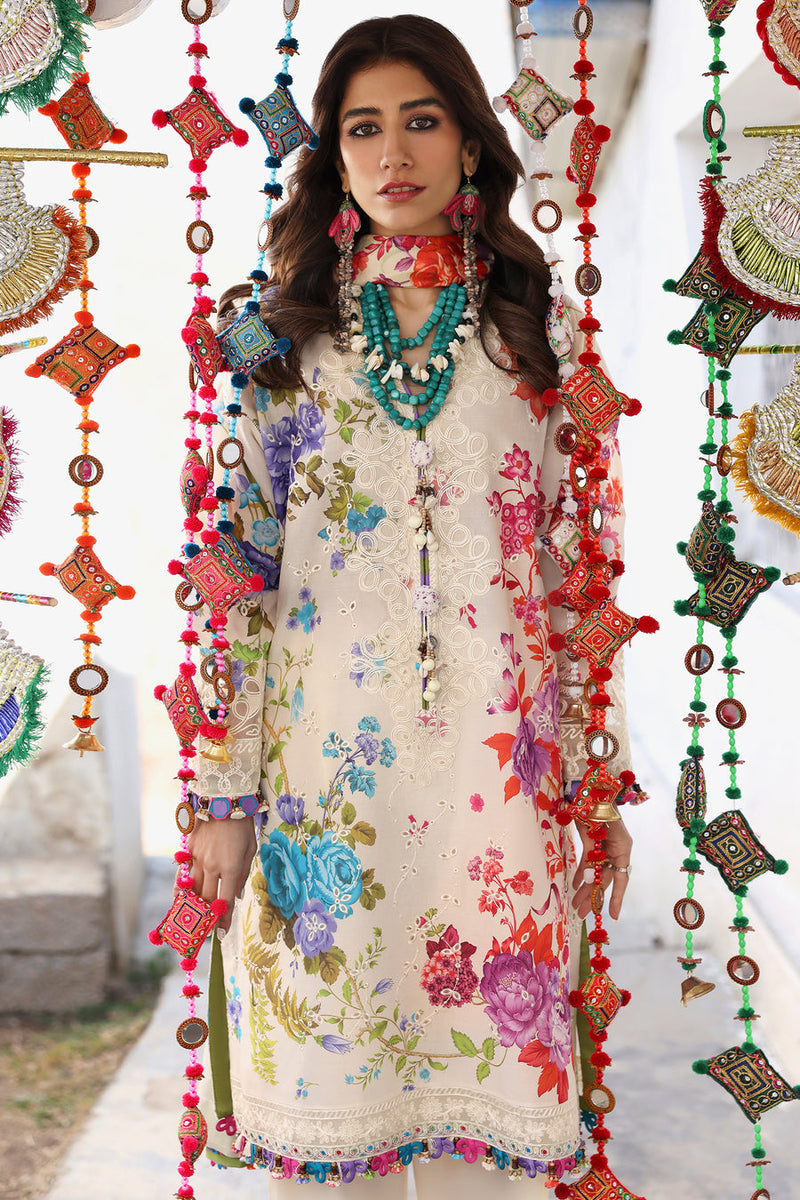 Alya (ZL25-07 B) - Neelum Unstitched Lawn`25 - Zaha