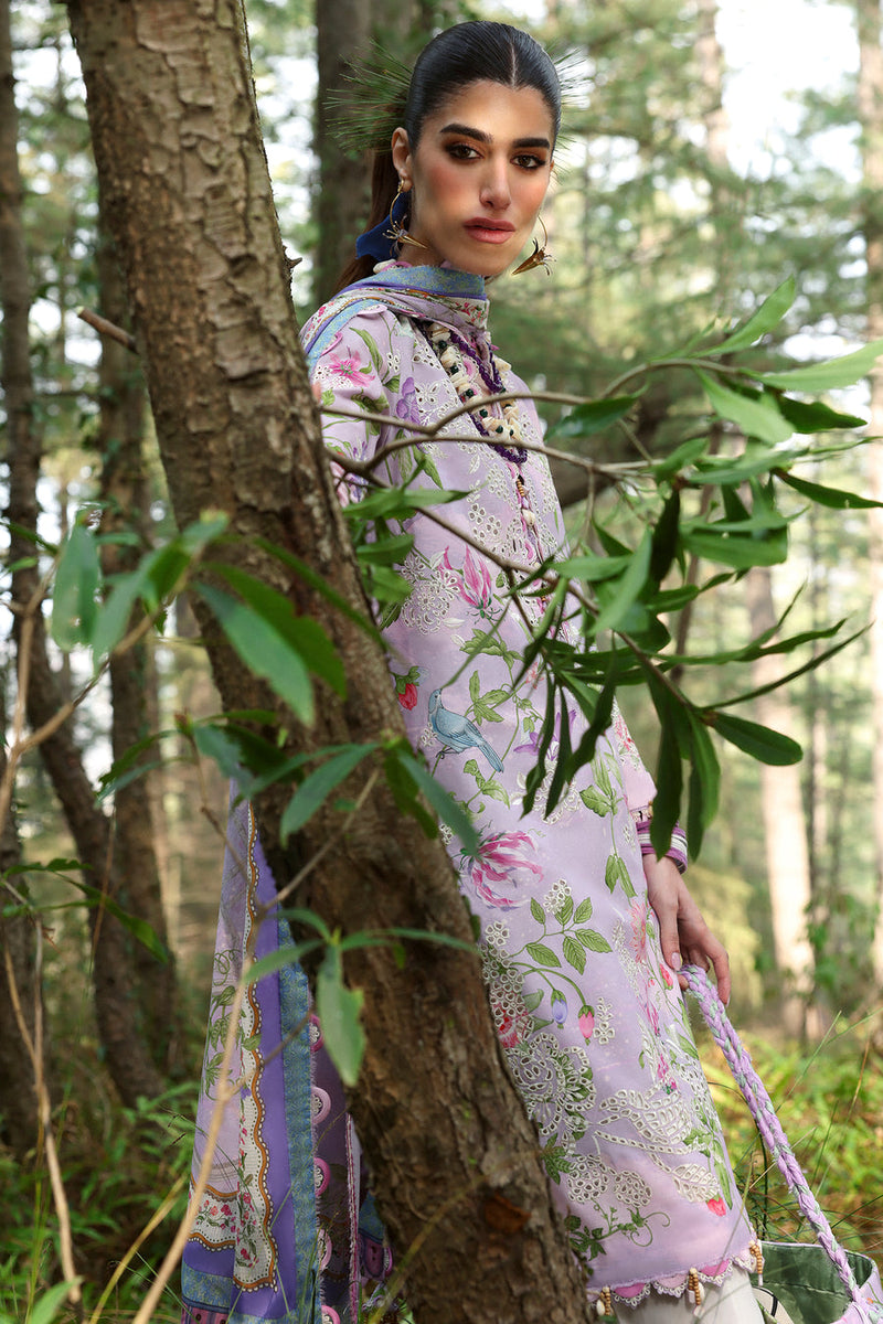 Elara (ZL25-02 A) - Neelum Unstitched Lawn`25 - Zaha