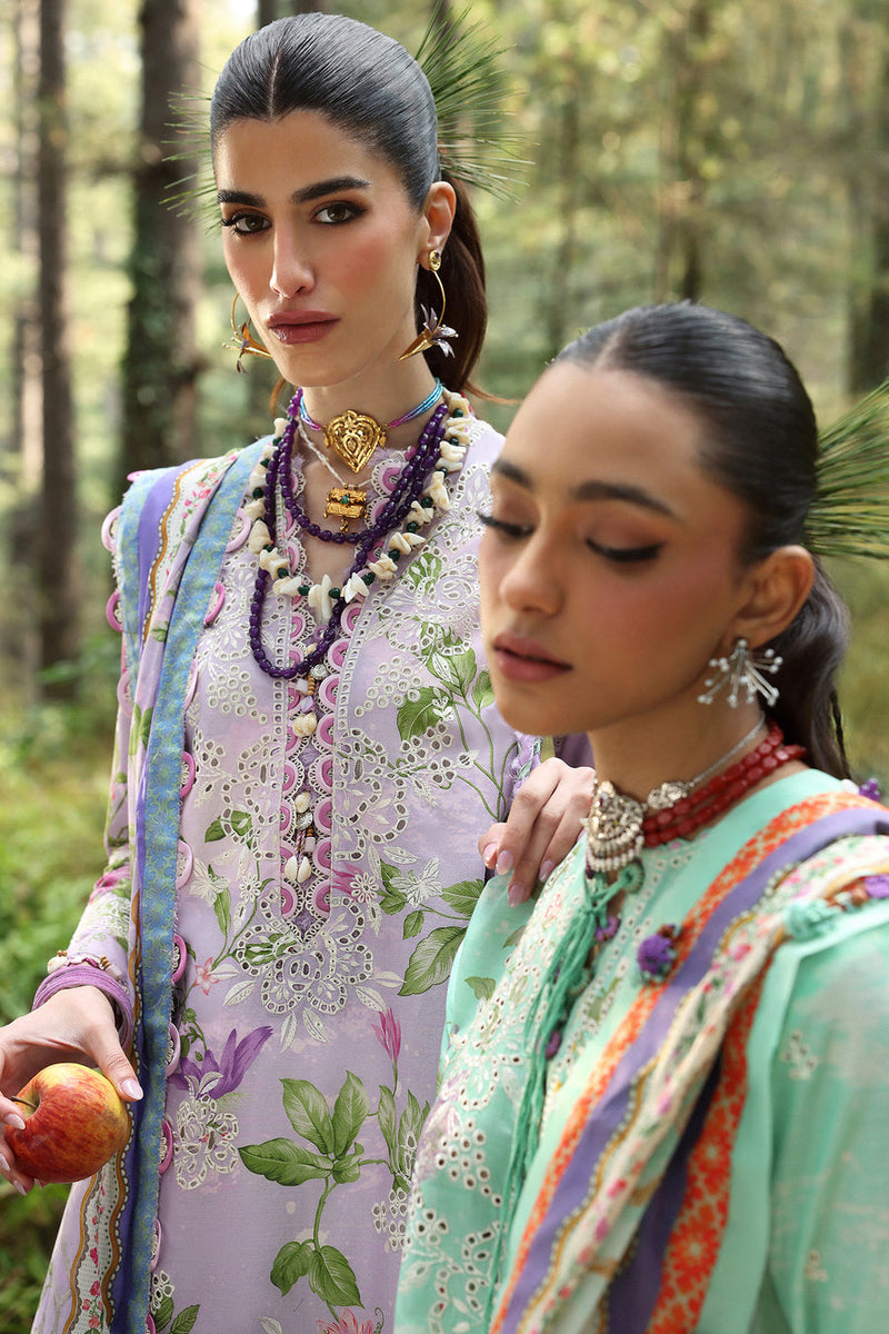 Elara (ZL25-02 A) - Neelum Unstitched Lawn`25 - Zaha