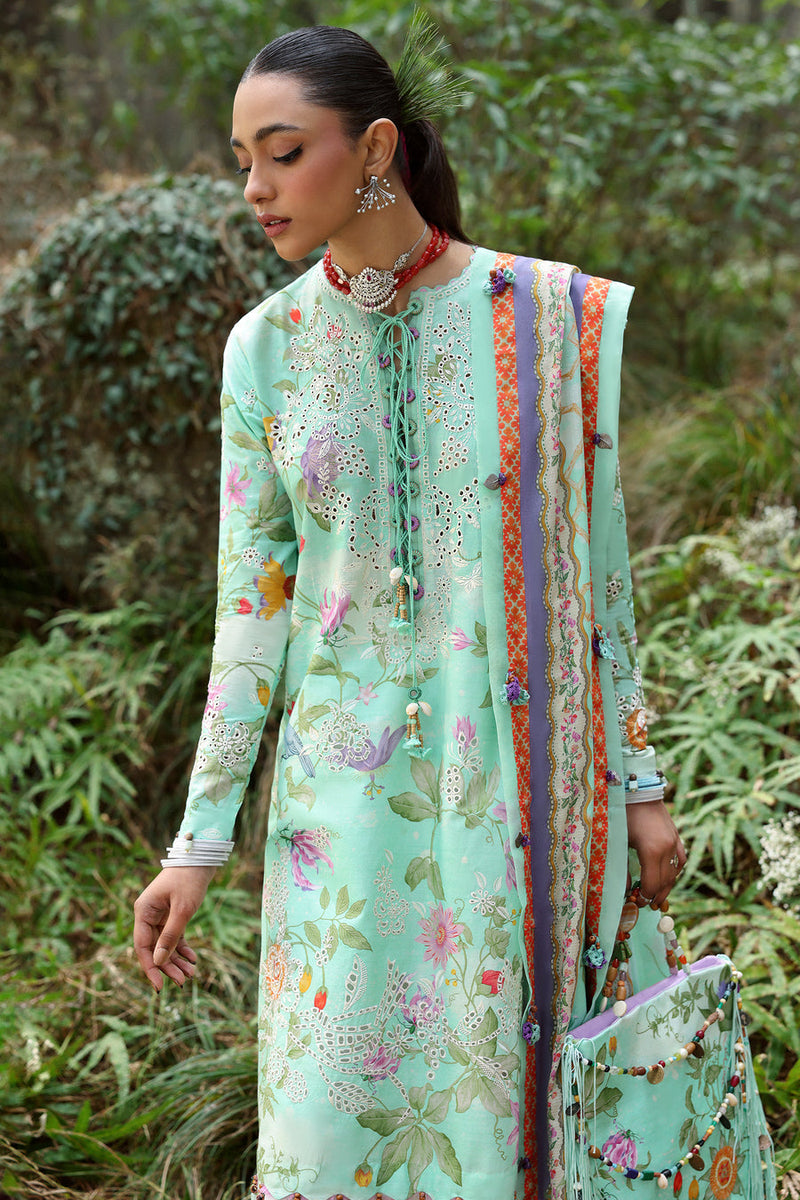 Elara (ZL25-02 B) - Neelum Unstitched Lawn`25 - Zaha