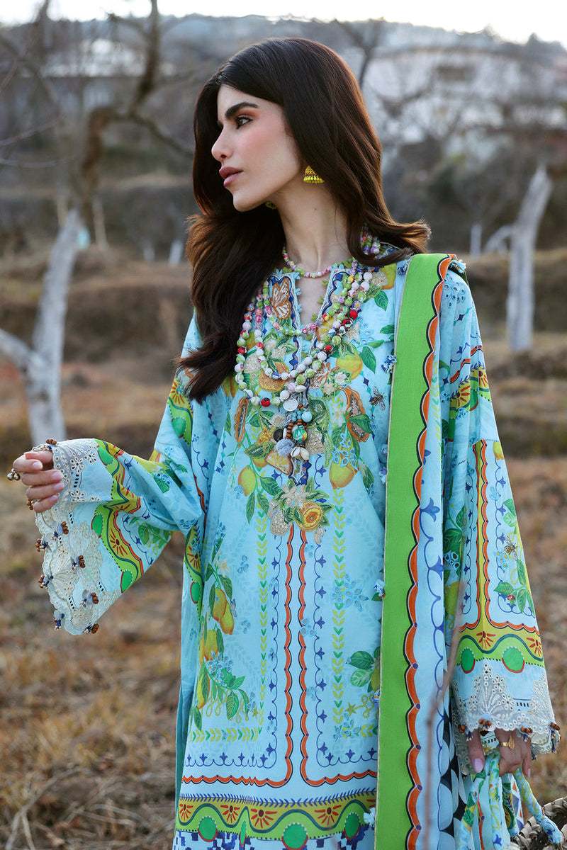 Dahlia (ZL25-04 B) - Neelum Unstitched Lawn`25 - Zaha