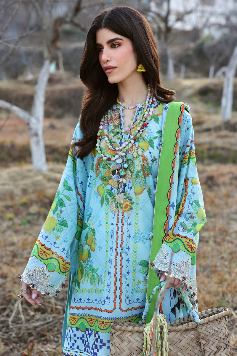 Dahlia (ZL25-04 B) - Neelum Unstitched Lawn`25 - Zaha