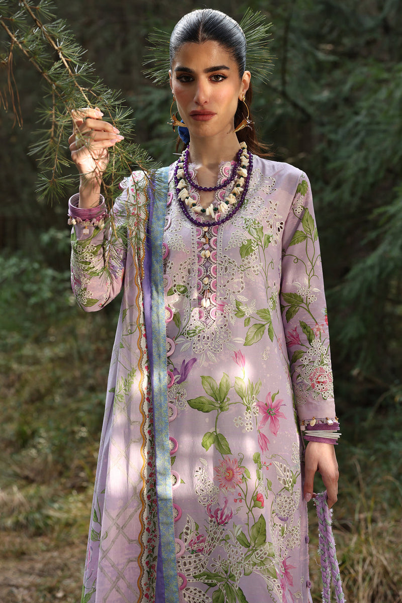 Elara (ZL25-02 A) - Neelum Unstitched Lawn`25 - Zaha