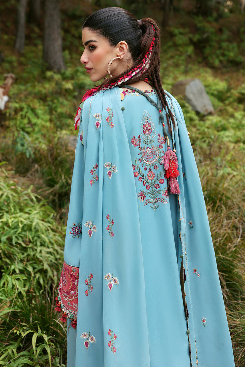 Rhea (ZL25-14 A) - Neelum Unstitched Lawn`25 - Zaha