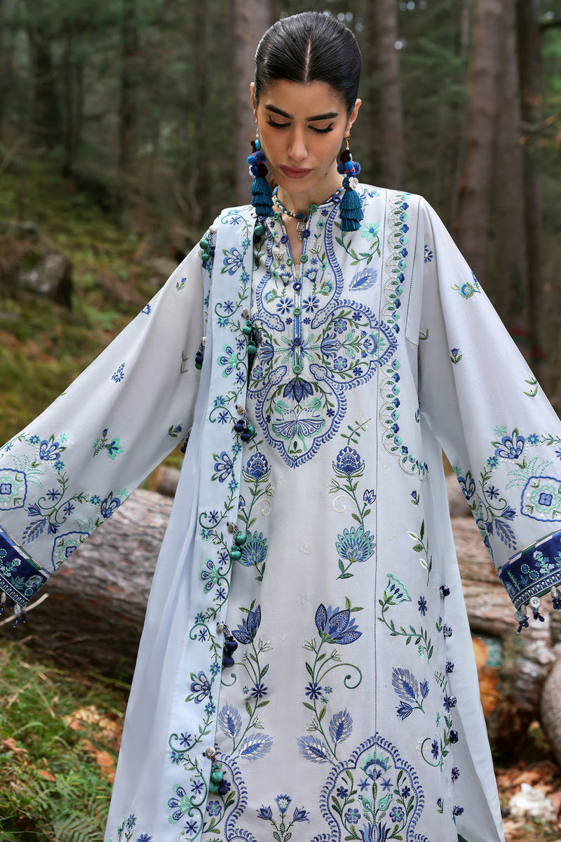 Kashur (ZL25-11 A) - Neelum Unstitched Lawn`25 - Zaha