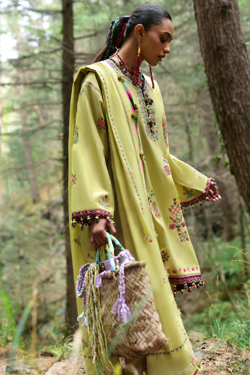 Rhea (ZL25-14 B) - Neelum Unstitched Lawn`25 - Zaha