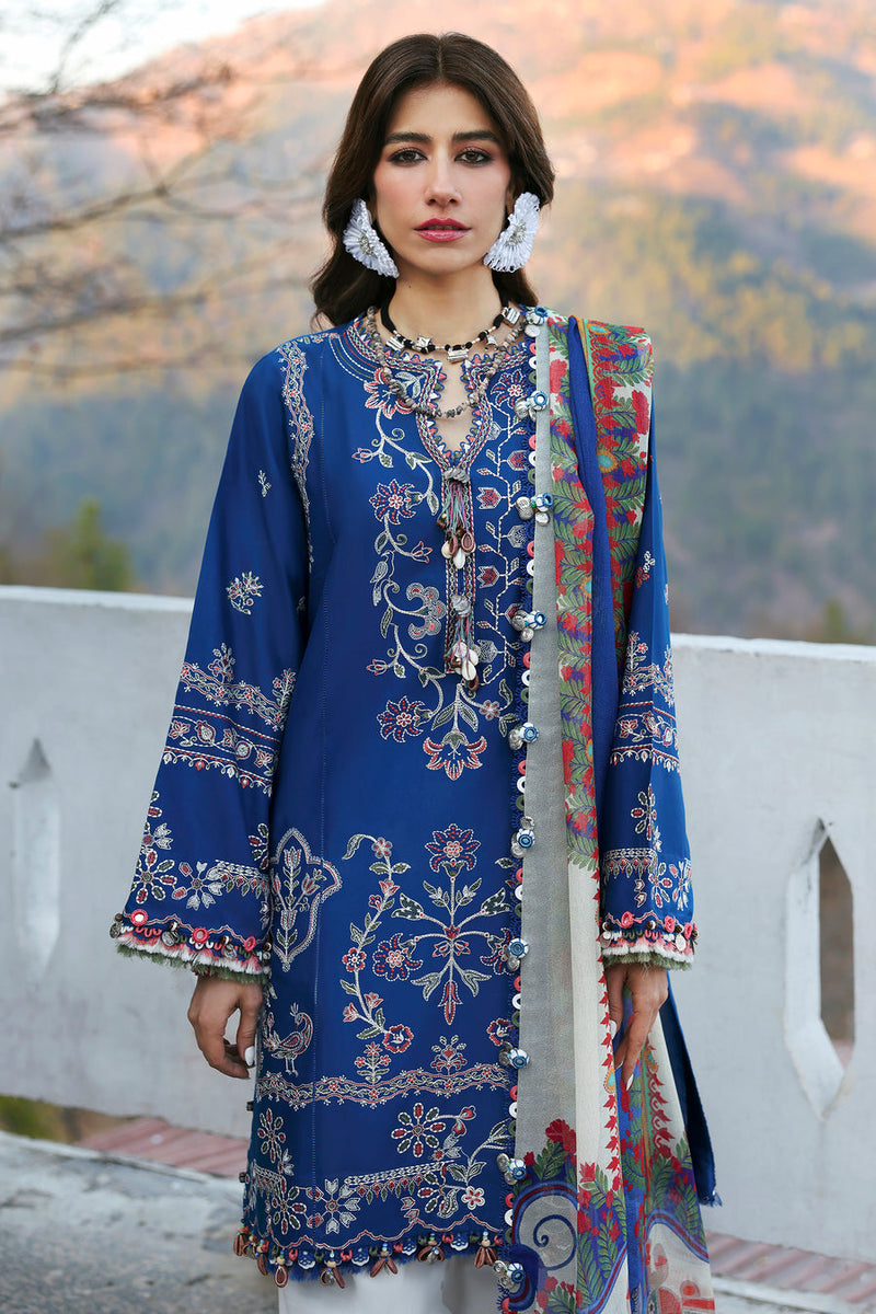 Maya (ZL25-15 B) - Neelum Unstitched Lawn`25 - Zaha