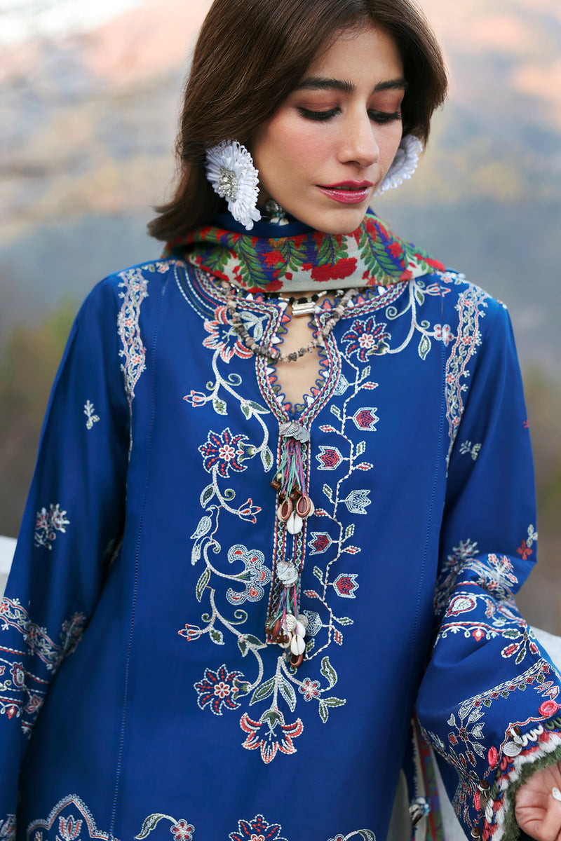 Maya (ZL25-15 B) - Neelum Unstitched Lawn`25 - Zaha