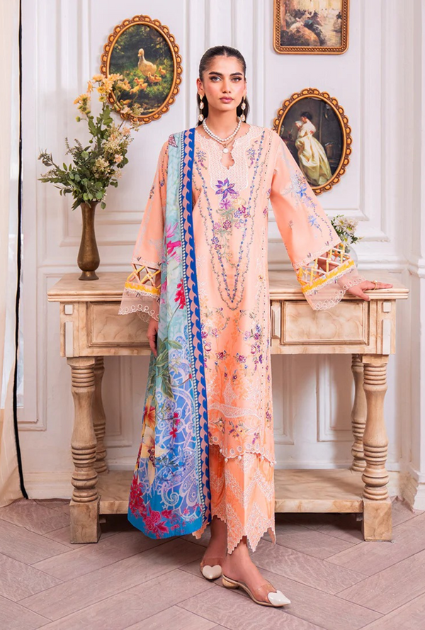 Amal  2A - Aezel Embroidered Cambric - Roheenaz