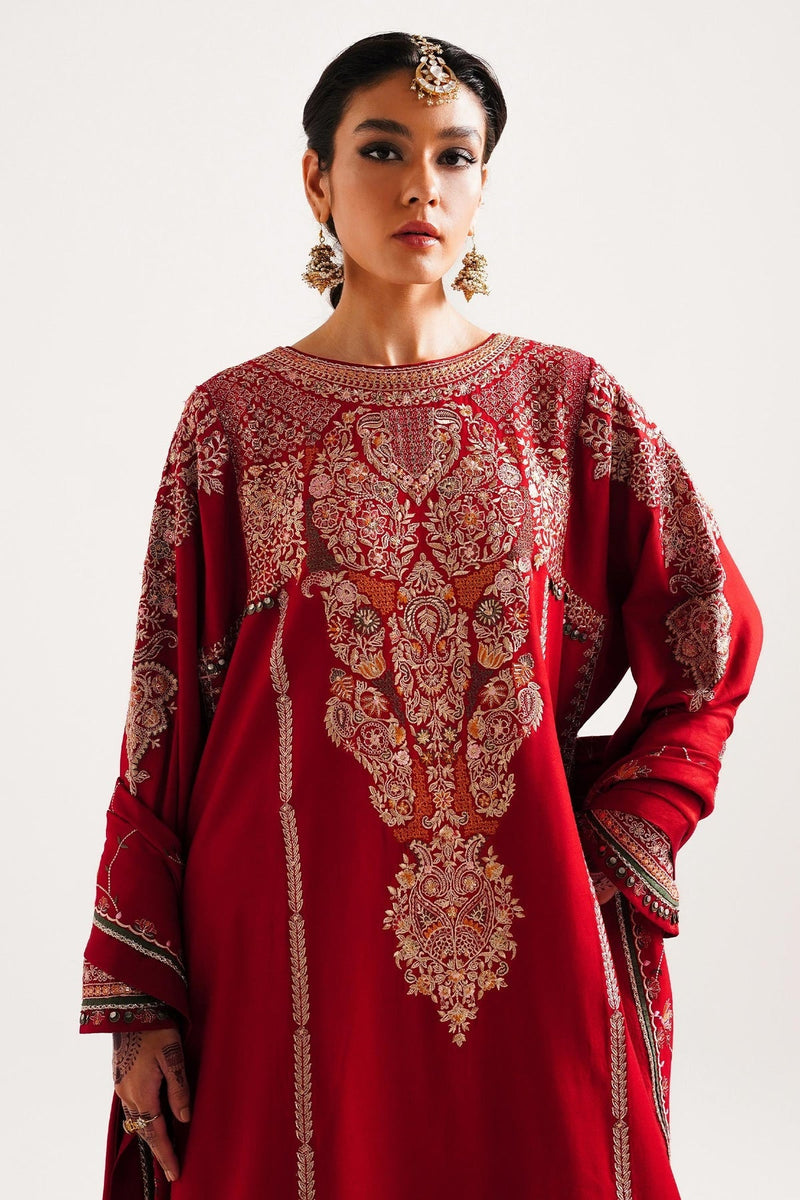 D-08  - Embroidered Unstitched Winter - Zara Shahjahan