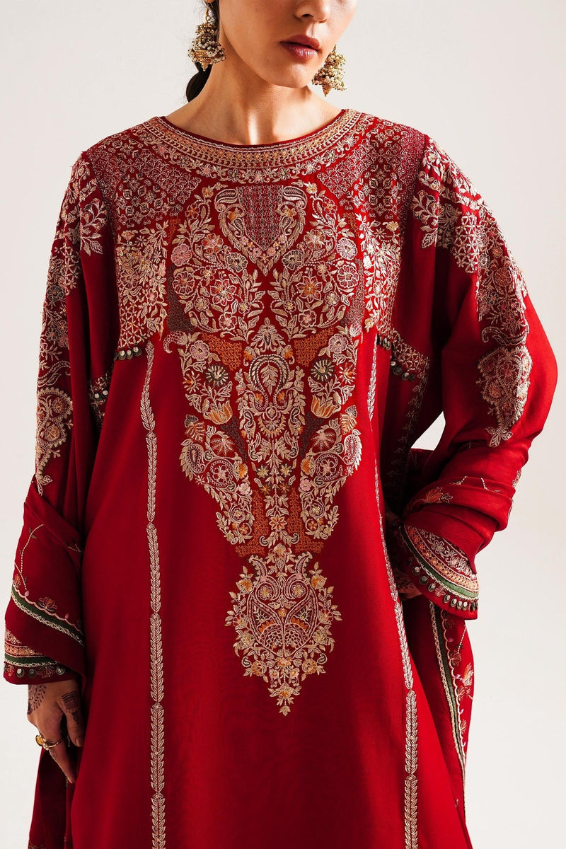 D-08  - Embroidered Unstitched Winter - Zara Shahjahan