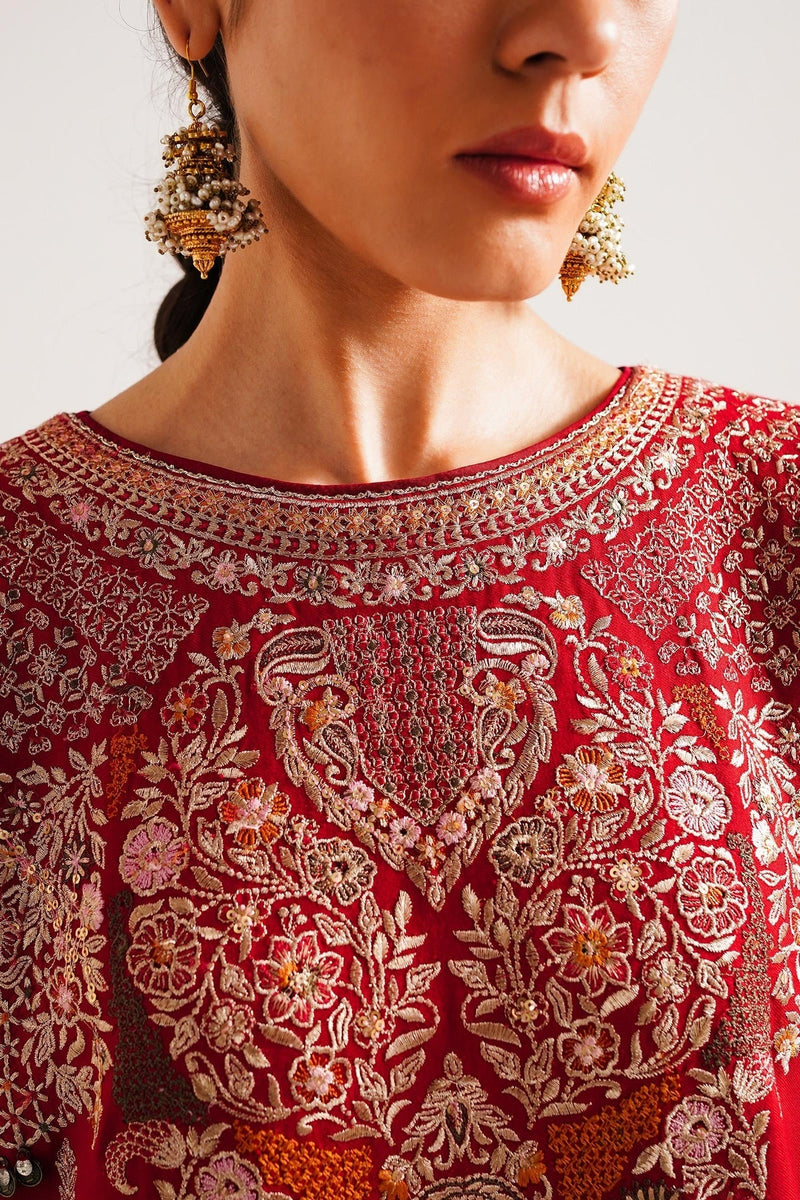 D-08  - Embroidered Unstitched Winter - Zara Shahjahan