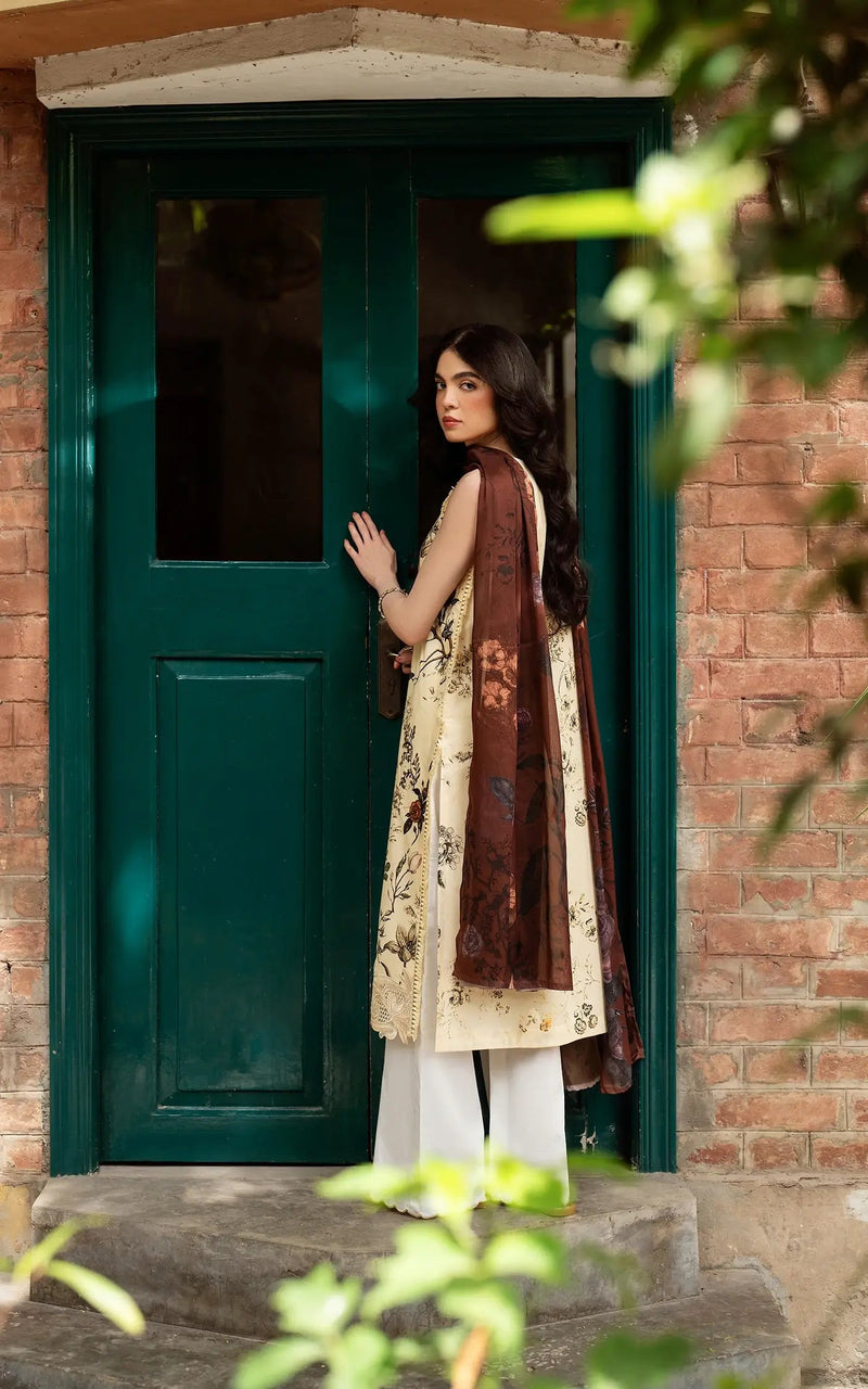 D-01 - Meadow Bloom - Yakin Unstitched Lawn - Asifa & Nabeel