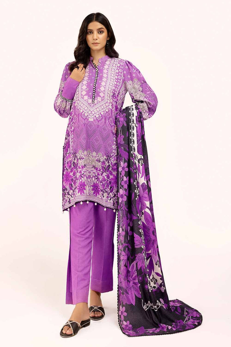 AY-42002 - 3 Pc Unstitched Printed - Gul Ahmed