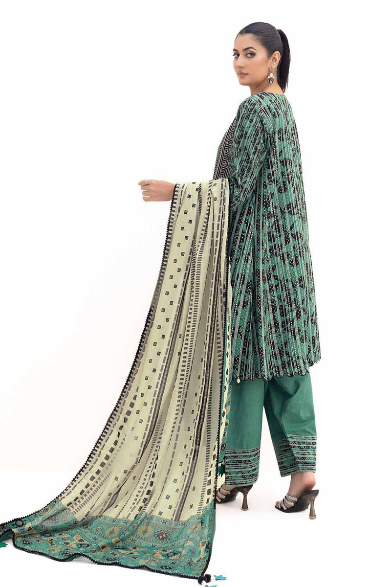 CN-42004 - 3 Pc Unstitched Printed - Gul Ahmed