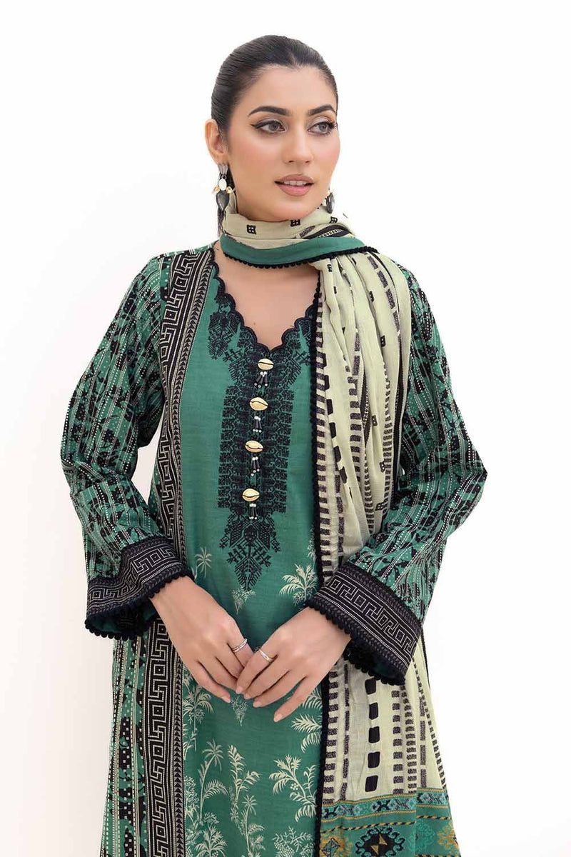 CN-42004 - 3 Pc Unstitched Printed - Gul Ahmed