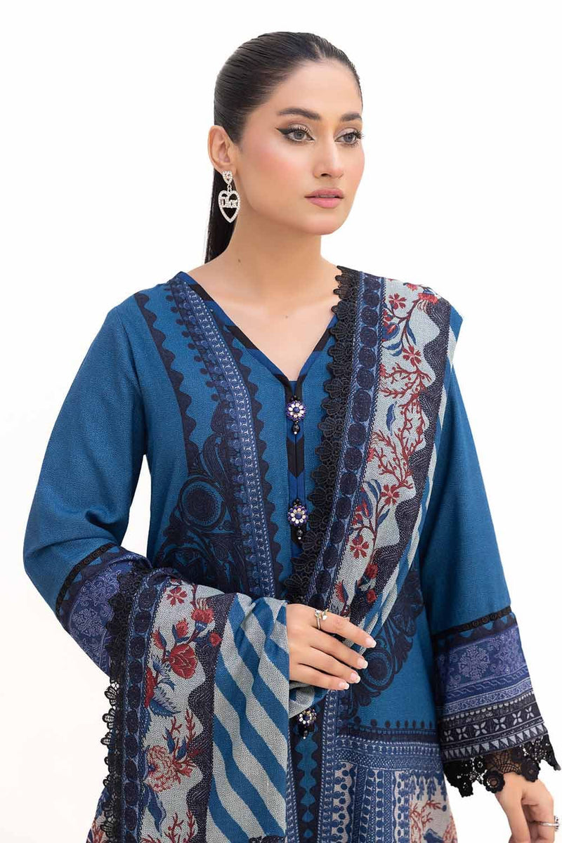 DH-42009 - 3 Pc Unstitched Printed - Gul Ahmed