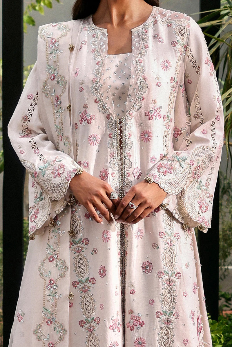 Rue  - La Fuchsia Festive Unstitched - Afrozeh