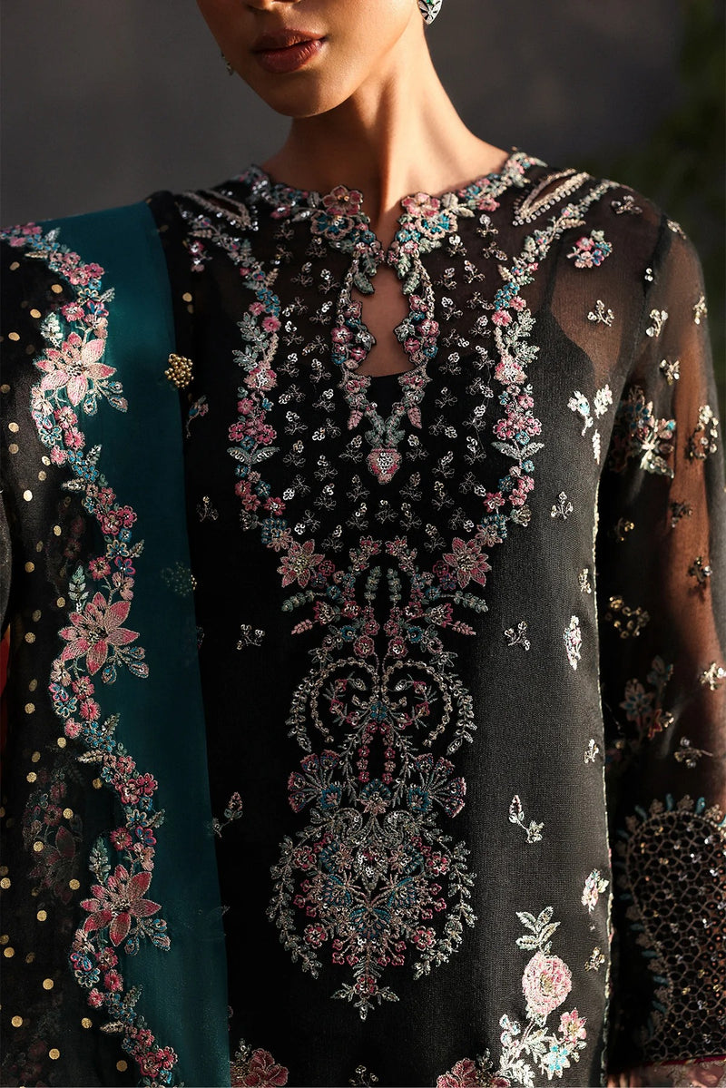Larosea  - La Fuchsia Festive Unstitched - Afrozeh