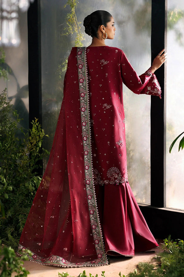 Yalira  - La Fuchsia Festive Unstitched - Afrozeh