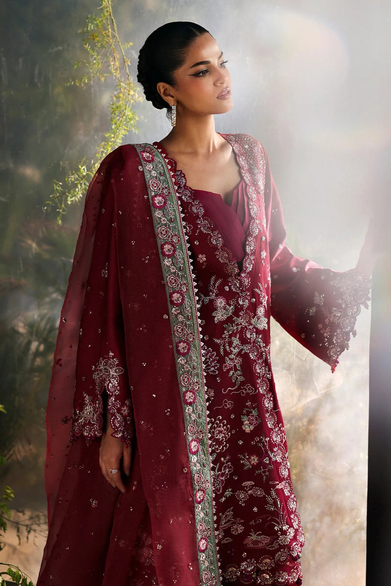 Yalira  - La Fuchsia Festive Unstitched - Afrozeh