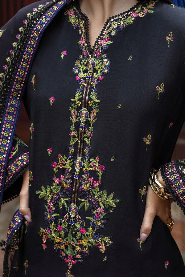 Onyxa - Nuvera Unstitched Raw Silk - Mushq Hemline
