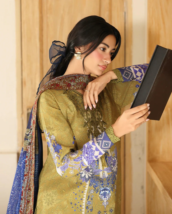 RNZ06B Mirha - Pareesa Printed Cambric - Roheenaz