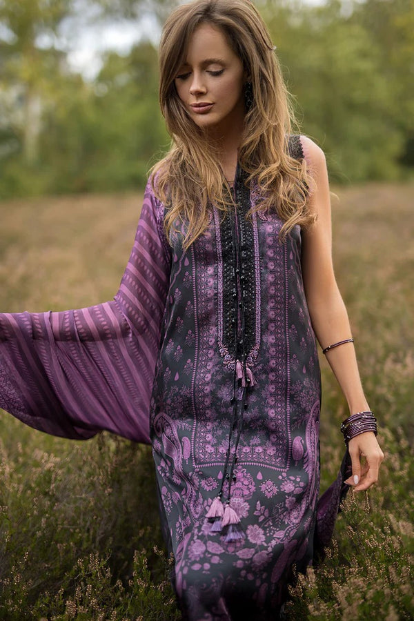 D 08 - Silk Satin Unstitched - Sobia Nazir