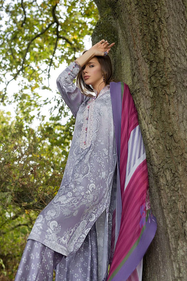 D 01 - Silk Satin Unstitched - Sobia Nazir