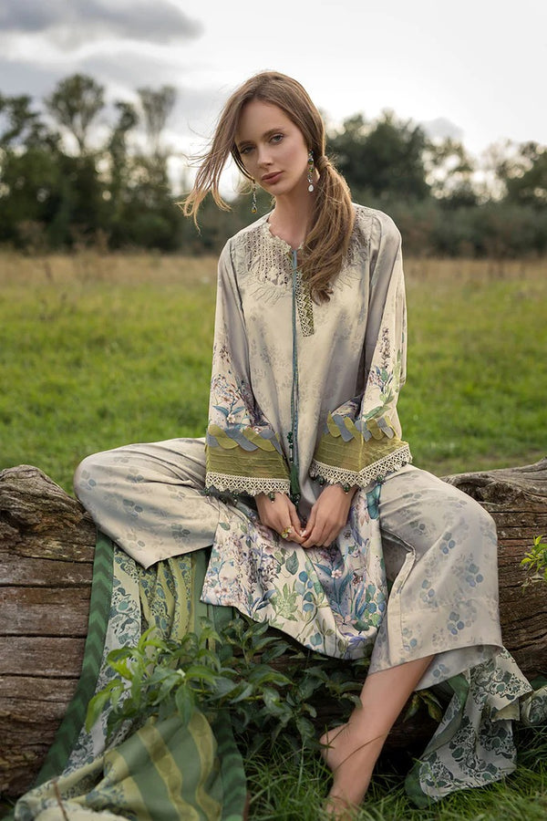 D 07 - Silk Satin Unstitched - Sobia Nazir