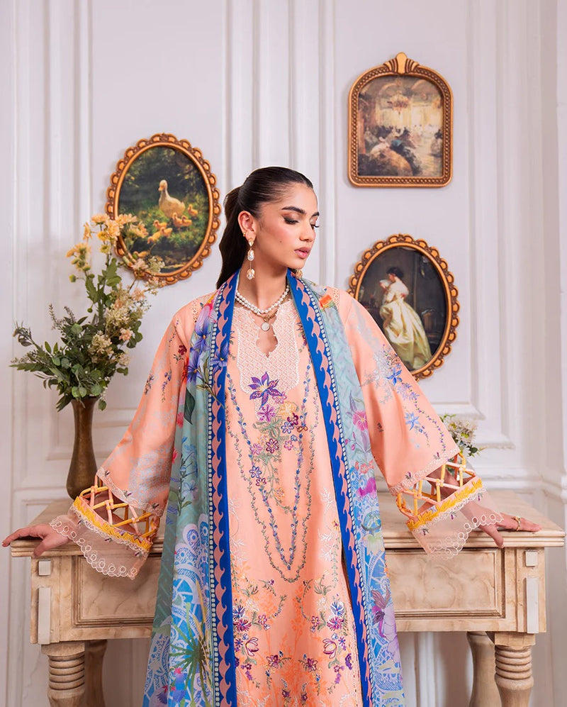 Amal  2A - Aezel Embroidered Cambric - Roheenaz