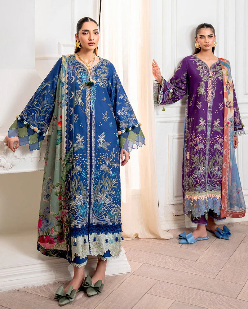 Emaan 1B - Aezel Embroidered Cambric - Roheenaz