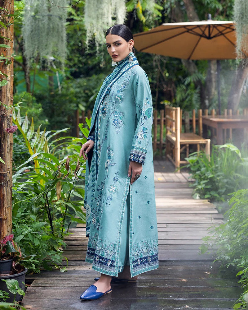 Glided Hour - Symphony Karandi Unstitched - Mushq Hemline