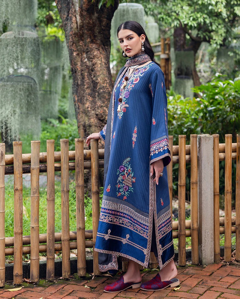Granite Song - Symphony Karandi Unstitched - Mushq Hemline