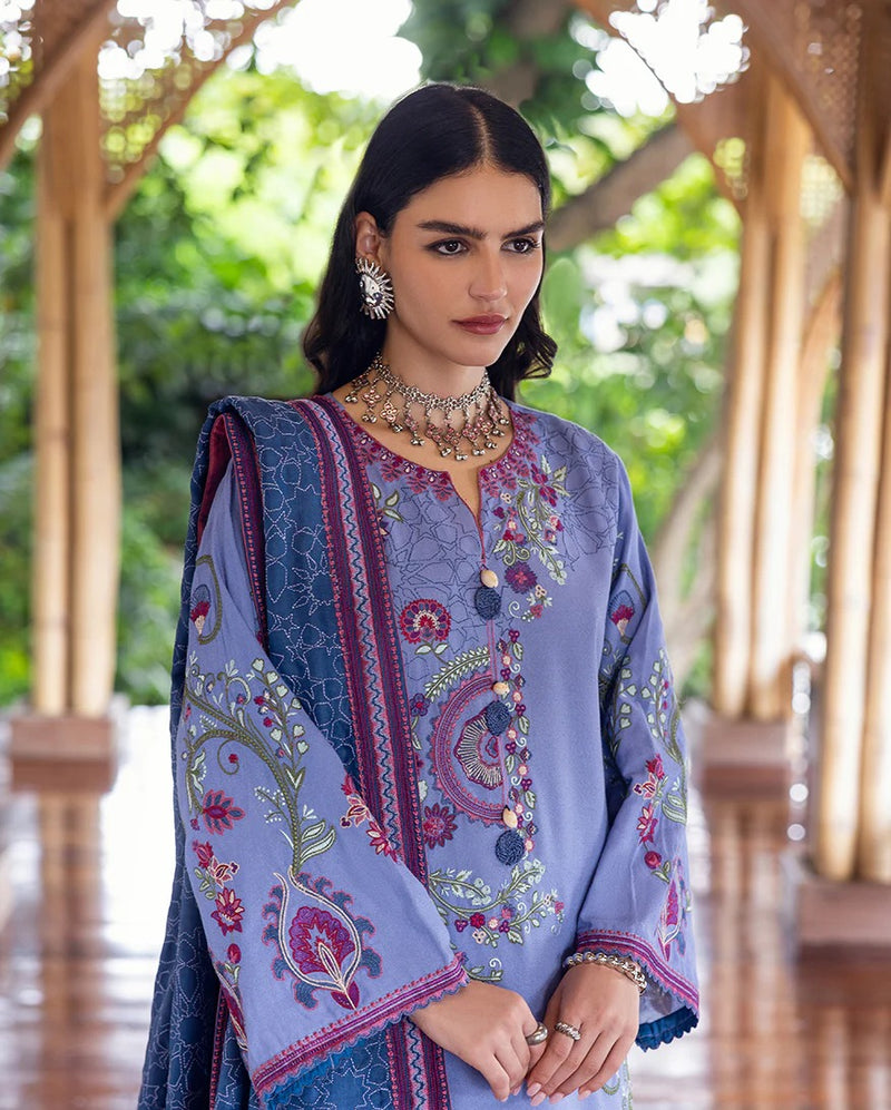 River Hush - Symphony Karandi Unstitched - Mushq Hemline