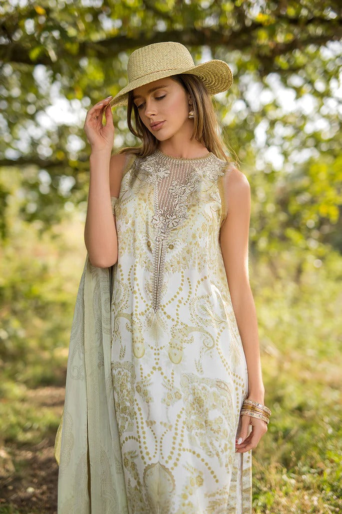 D 06 - Silk Satin Unstitched - Sobia Nazir
