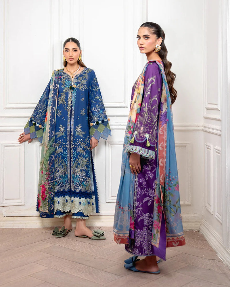 Emaan 1B - Aezel Embroidered Cambric - Roheenaz