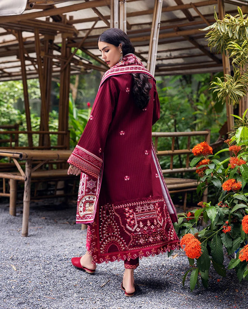 Emerald Glimmer - Symphony Karandi Unstitched - Mushq Hemline