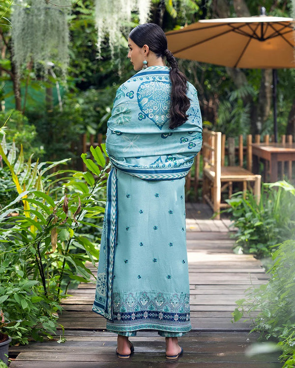 Glided Hour - Symphony Karandi Unstitched - Mushq Hemline