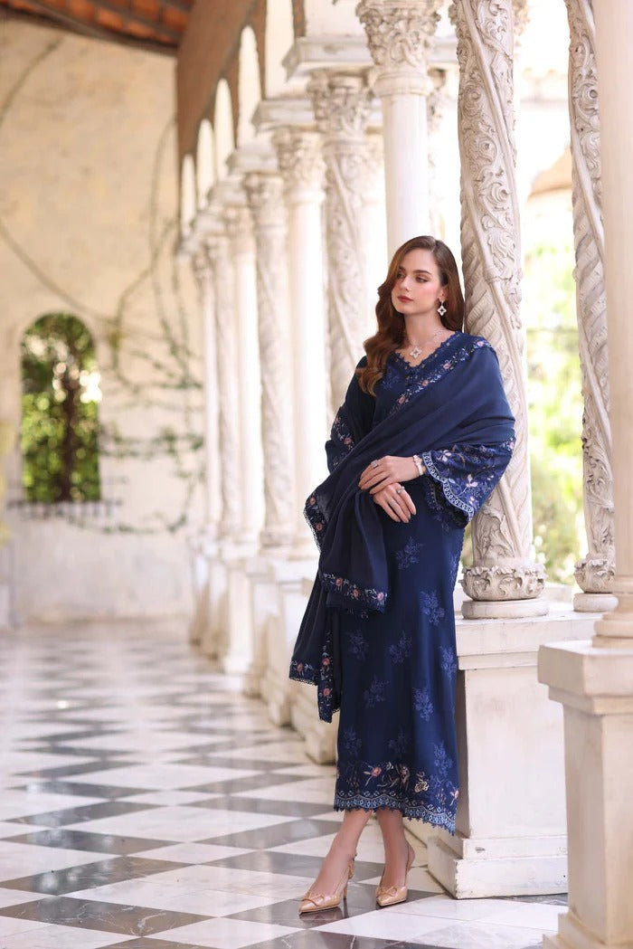 Sapphire - Noor Winter Pashmina Shawls - Noor by Saadia Asad