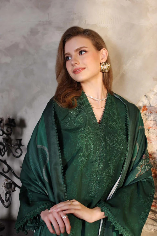 D3 - A - Noor Winter Embroidered Printkhaas - Noor by Sadia Asad