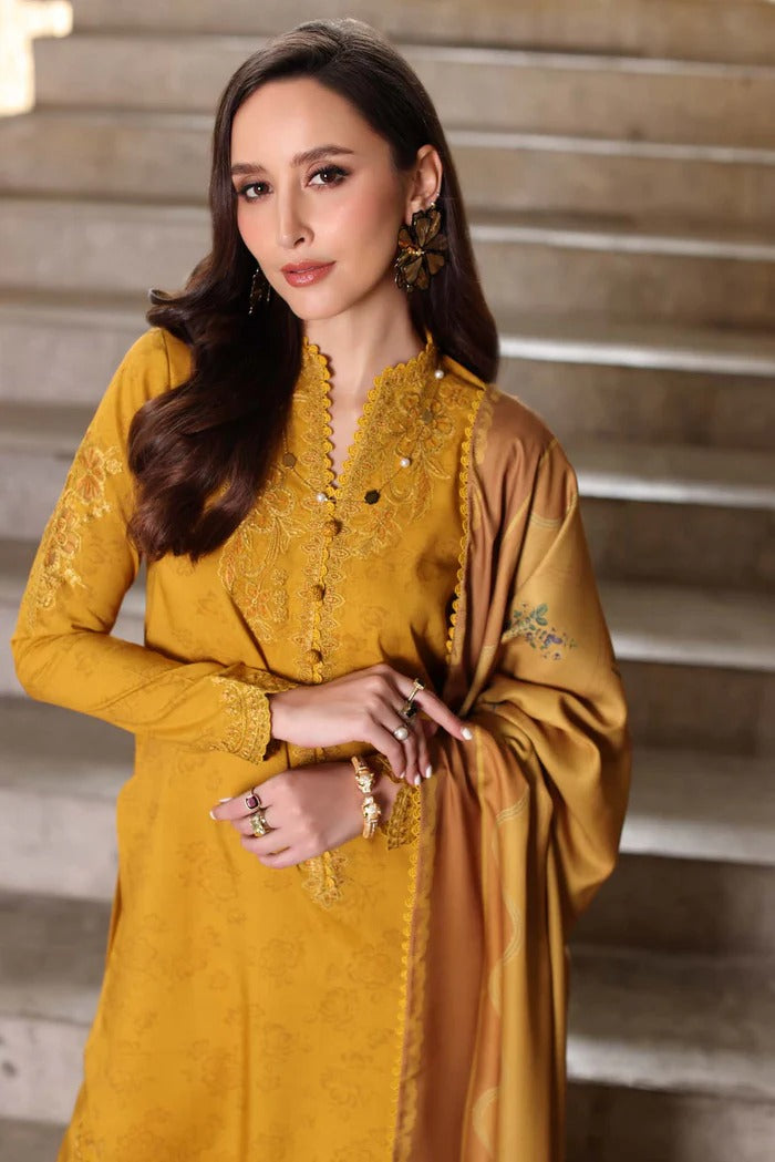 D3 - B - Noor Winter Embroidered Printkhaas - Noor by Sadia Asad