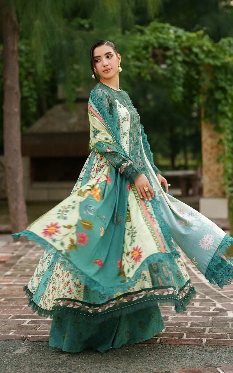 Botanical breeze - Meraki Winter Unstitched - Asifa & Nabeel