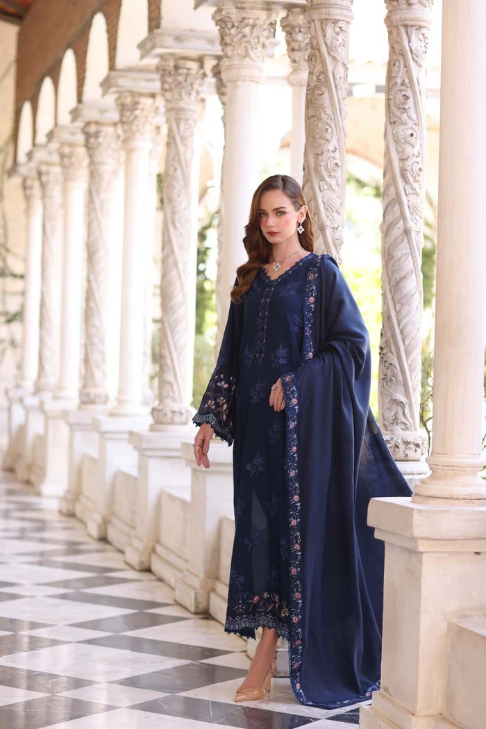 Sapphire - Noor Winter Pashmina Shawls - Noor by Saadia Asad