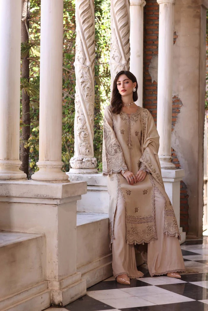 Caramel Mist - Noor Winter Pashmina Shawls - Noor by Saadia Asad
