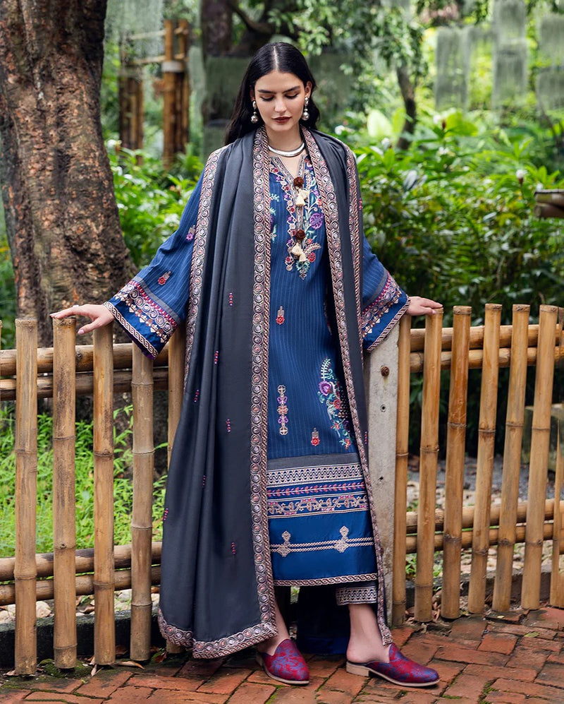 Granite Song - Symphony Karandi Unstitched - Mushq Hemline