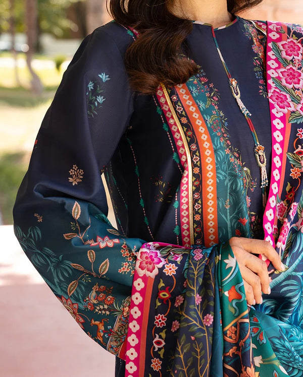 Nova Bloom - Nirvana Printed Silk - Mushq Hemline