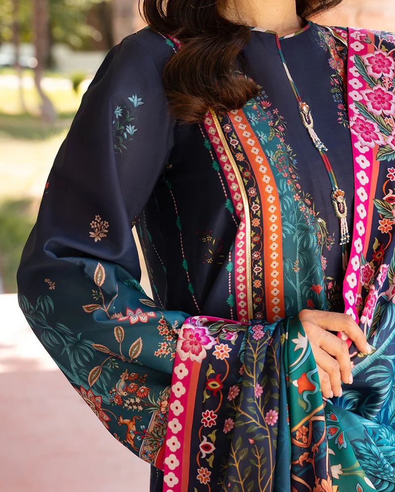 Nova Bloom - Nirvana Printed Silk - Mushq Hemline