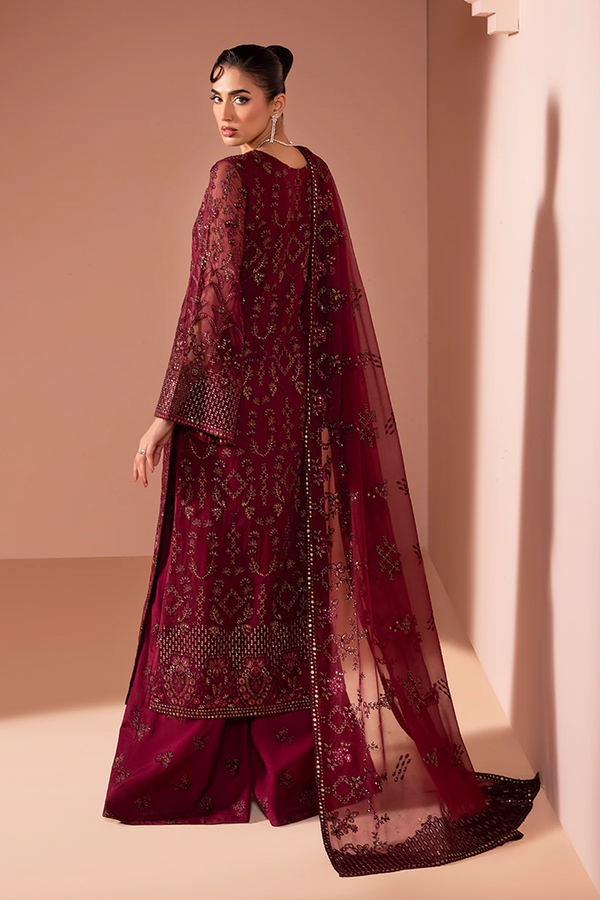 Rosewood Wine - Murrawat Luxury Chiffon - Lavish